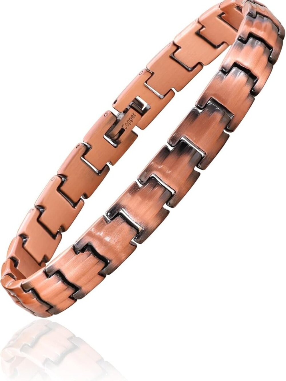 Handmade Hammered Copper Bracelets for Men & Women - 100% Solid Raw Jewelry